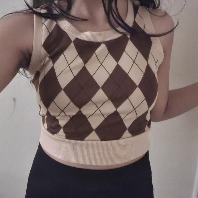 SHEIN Women's Crop top - Brown/Tan - 8 on Productcaster.