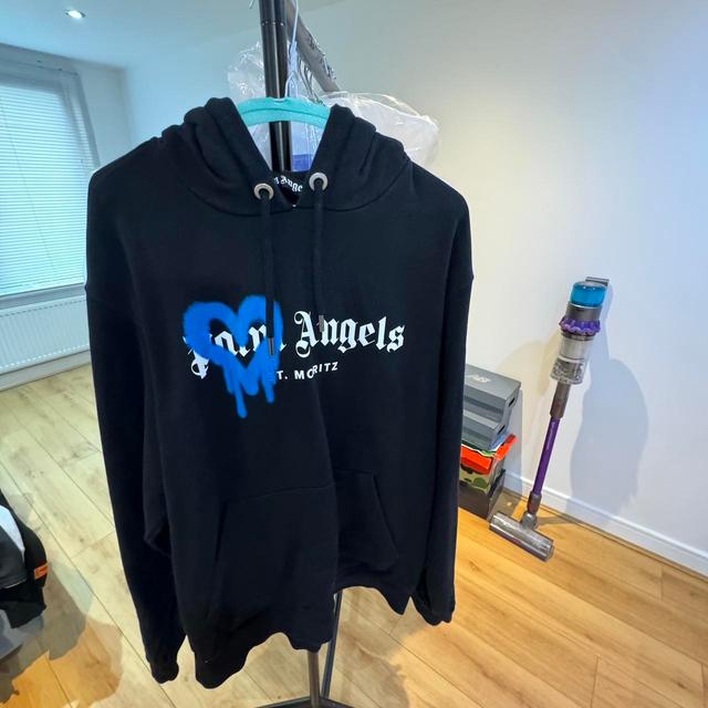 Palm Angels Men's Hoodie - Black - L on Productcaster.