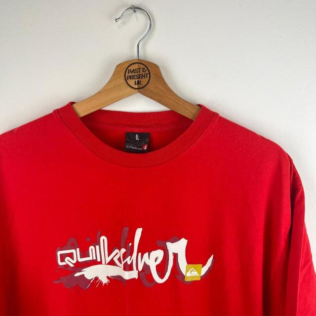 Quiksilver Men's T-shirt - White/Red - L on Productcaster.