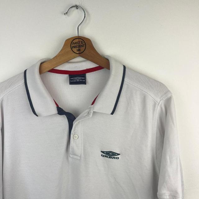 Umbro Men's Polo shirt - White/Red - L on Productcaster.