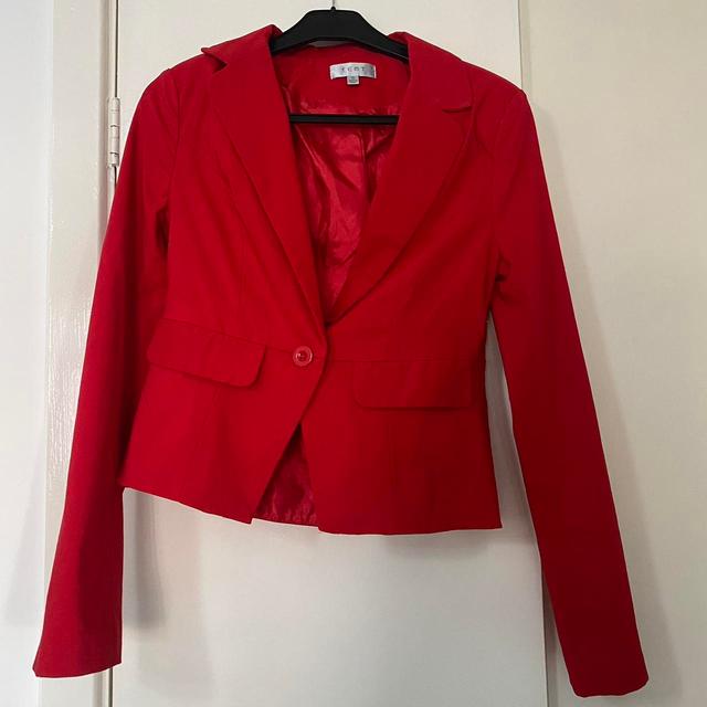 Preloved Women's Blazer Jacket - Red - UK 10 on Productcaster.