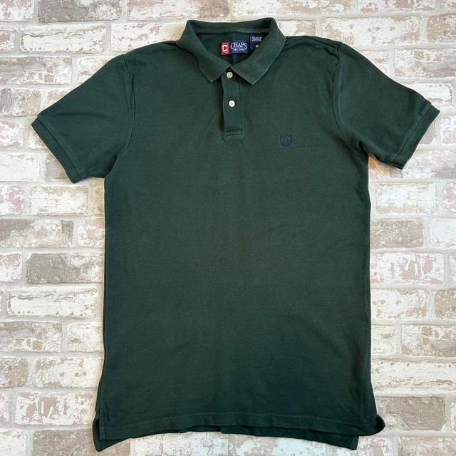 Chaps Men's Polo shirt - Green - M on Productcaster.