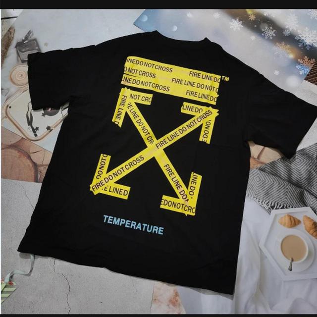 Off-White Men's T-shirt - Black - M on Productcaster.