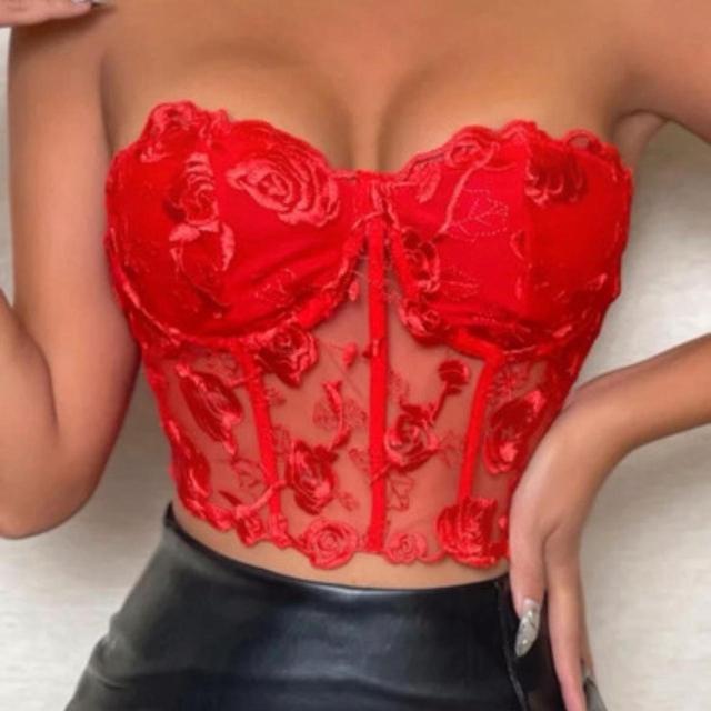 SHEIN Women's Corset - Red - S on Productcaster.