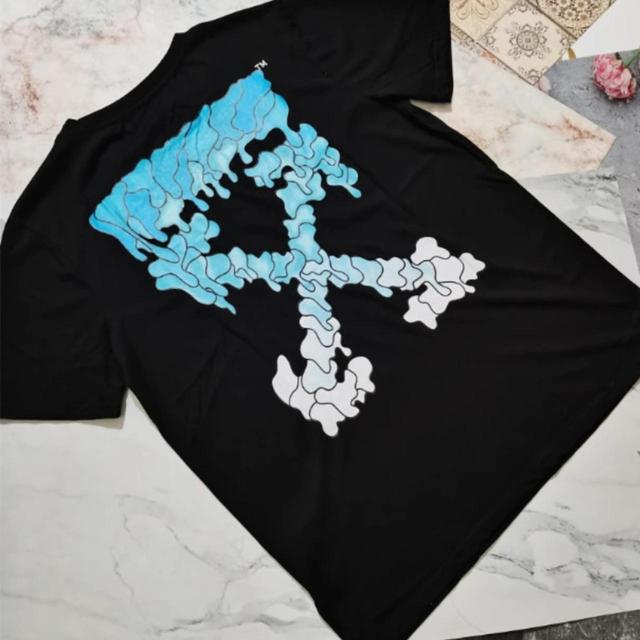 Off-White Men's T-shirt - Black/Multi - L on Productcaster.