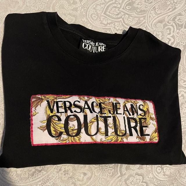 Versace Jeans Couture Men's T-shirt - Black - XL on Productcaster.