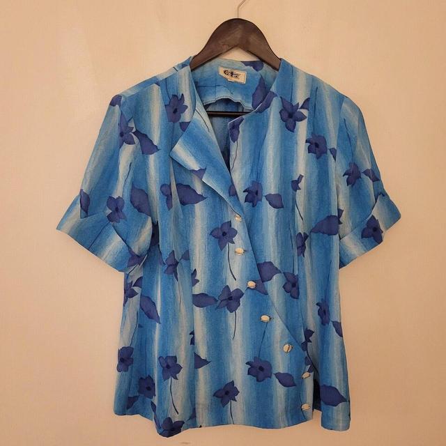 Vintage Women's Shirt - Blue - 16 on Productcaster.