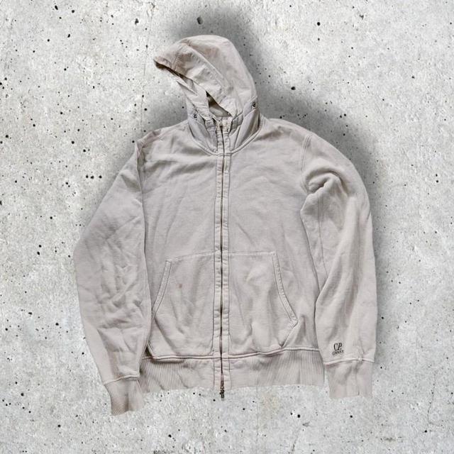 CP Company Men's Hoodie - Grey/Cream - M on Productcaster.