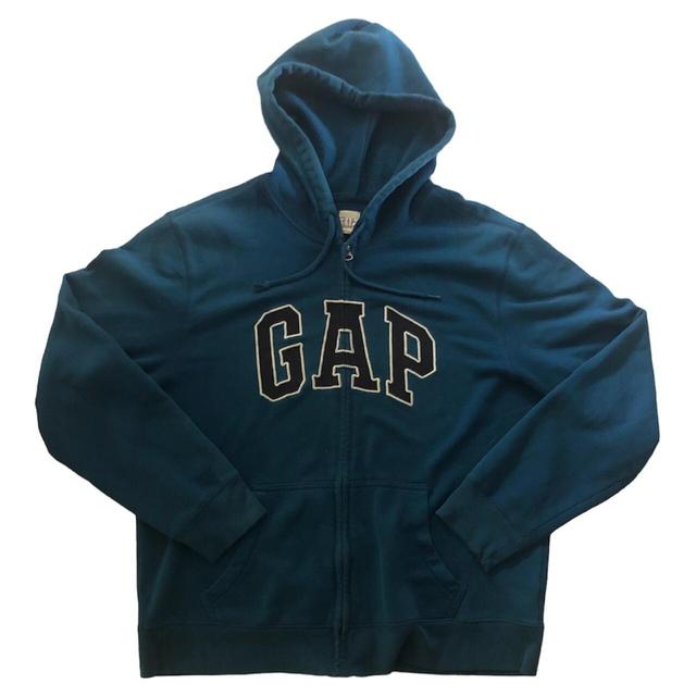 Gap Men's Hoodie - Blue - L on Productcaster.