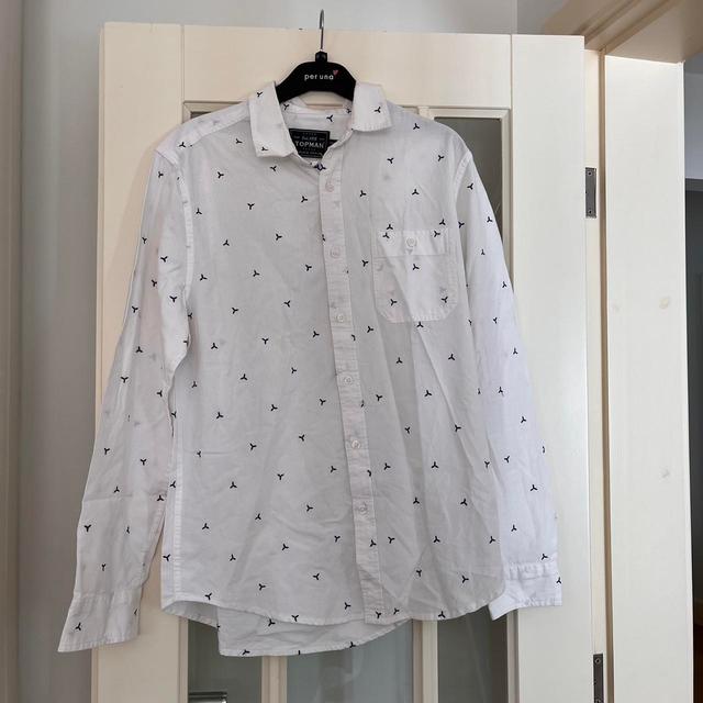 Topman Men's Shirt - White - M on Productcaster.