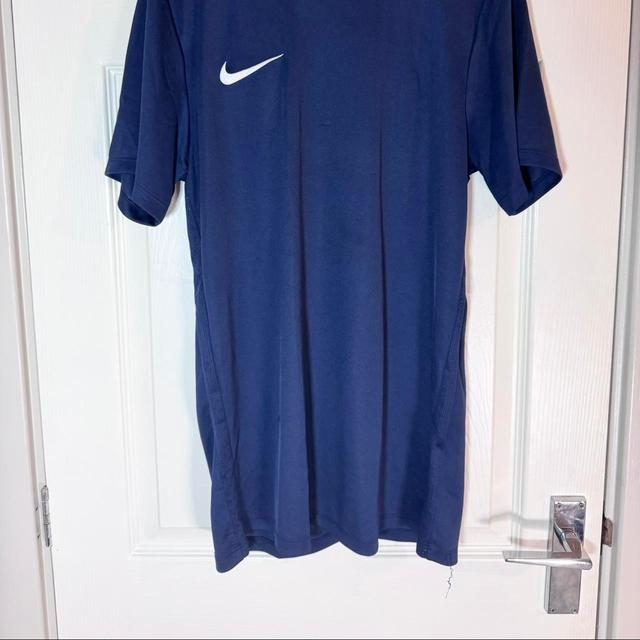 Nike Men's T-shirt - Navy/White - S on Productcaster.