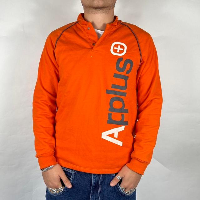 Vintage Men's Jumper - Orange - S on Productcaster.