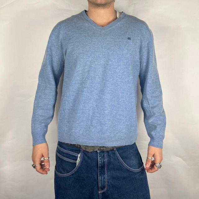 Vintage Men's Jumper - Blue - L on Productcaster.