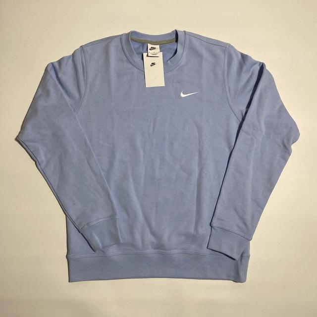 Nike Men's Jumper - Blue/White - M on Productcaster.