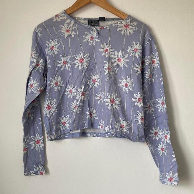 Vintage Women's Crop top - Blue - 10 on Productcaster.