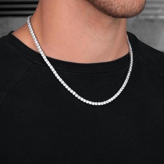 Designer Men's Necklace - Silver on Productcaster.