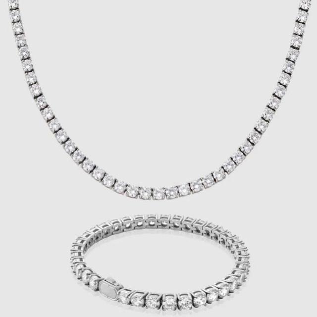 Designer Men's Necklace - Silver on Productcaster.