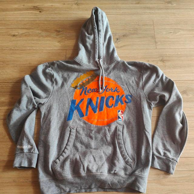 Mitchell & Ness Men's Hoodie - Grey/Orange - L on Productcaster.