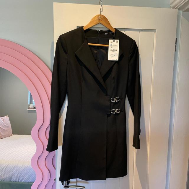 Zara Women's Blazer Dress - Black - XS on Productcaster.