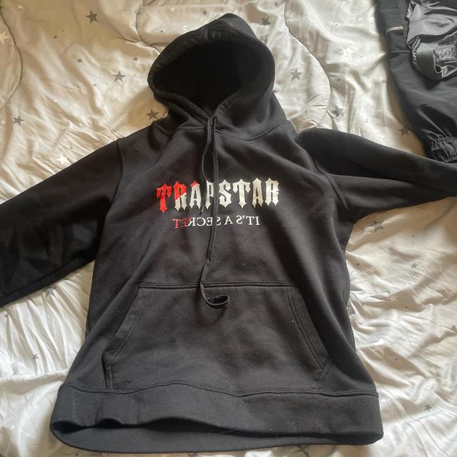 Trapstar Men's Hoodie - Black - S on Productcaster.