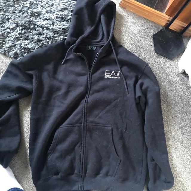 EA7 Men's Sweatshirt - Black - L on Productcaster.