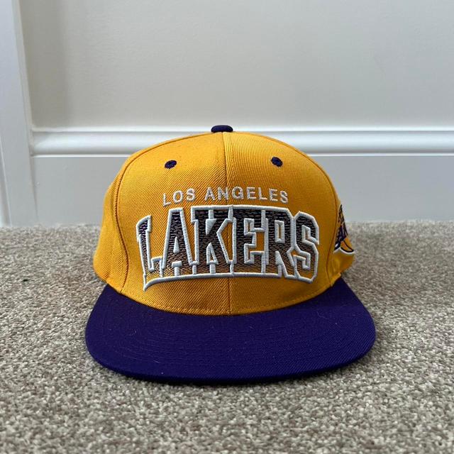 Mitchell & Ness Men's Caps - Yellow/Purple on Productcaster.