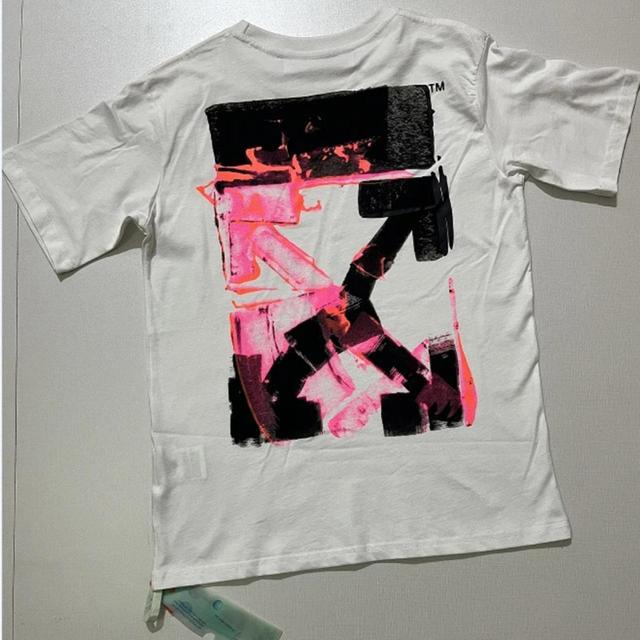 Off-White Men's T-shirt - White/Multi - M on Productcaster.