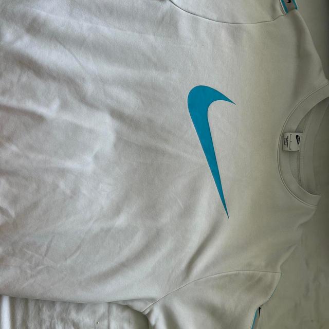 Nike Men's Jumper - White/Blue - L on Productcaster.