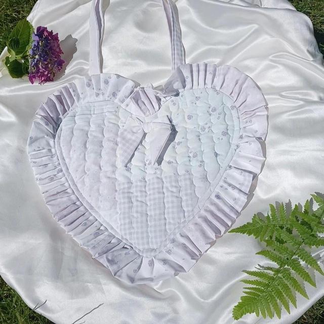 Custom Women's Shoulder bags - White/Purple on Productcaster.