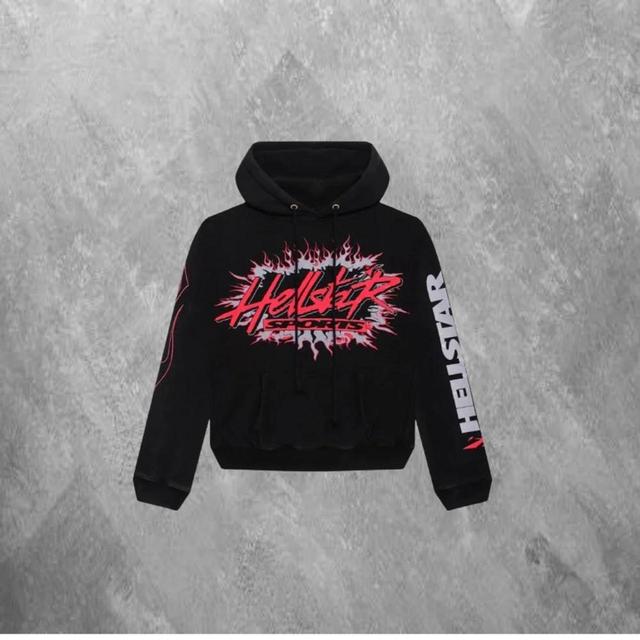 Men's Hoodie - Black/Multi - L on Productcaster.