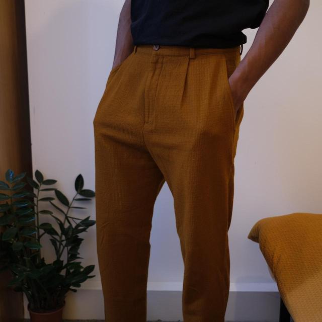 COS Men's Tailored Trousers - Yellow/Orange - 30" on Productcaster.