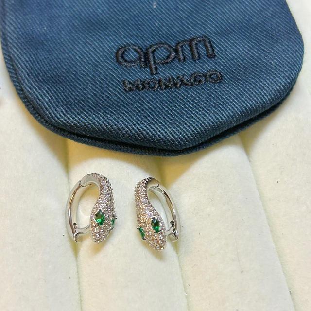 APM Monaco Women's Earrings - Silver on Productcaster.