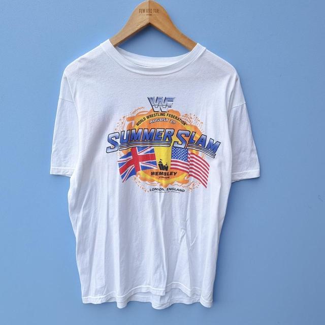 Vintage Men's T-shirt - White - S on Productcaster.