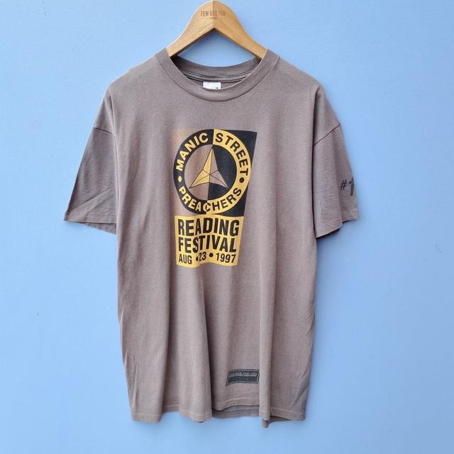 Vintage Men's T-shirt - Grey - XL on Productcaster.