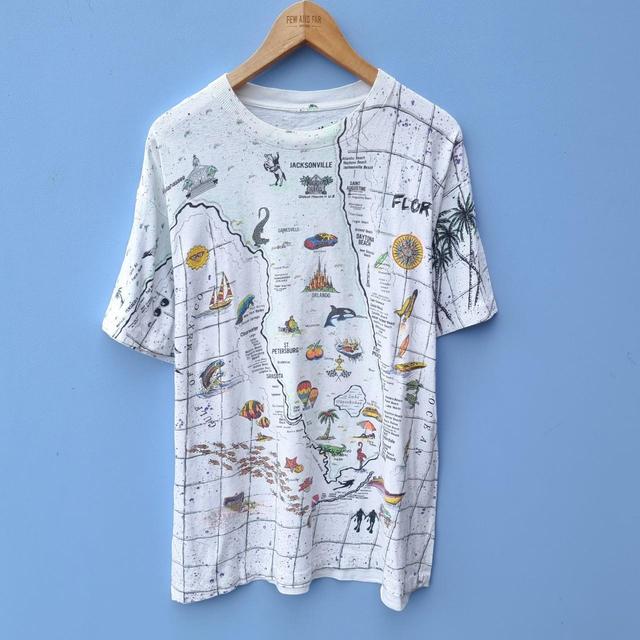 Vintage Men's T-shirt - White - L on Productcaster.