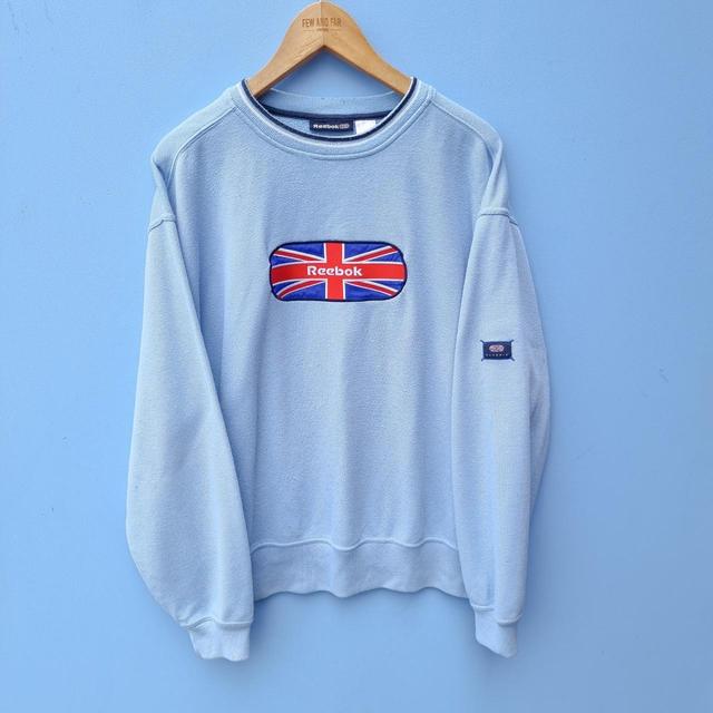 Reebok Men's Sweatshirt - Blue - M on Productcaster.