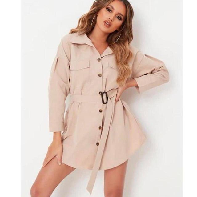 I Saw It First Women's Shirt Dress - Tan - 8 on Productcaster.