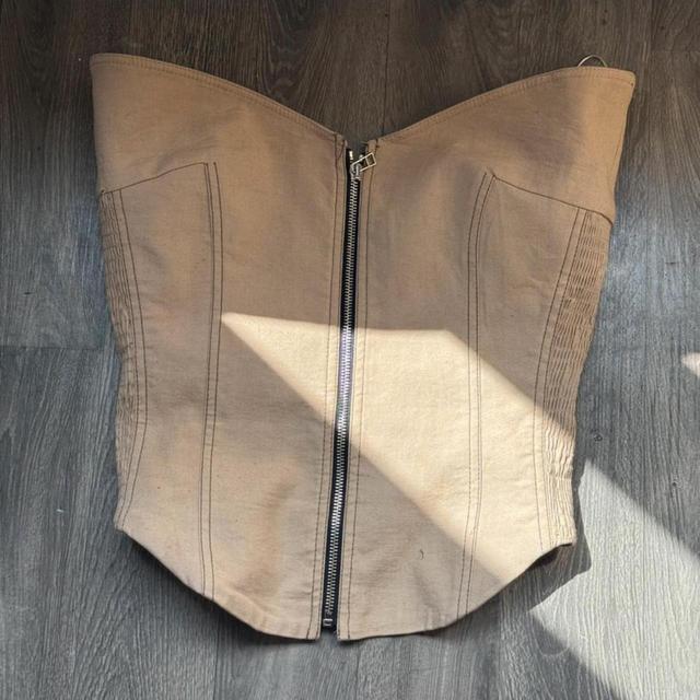 Zara Women's Corset - Tan/Brown - 8 on Productcaster.