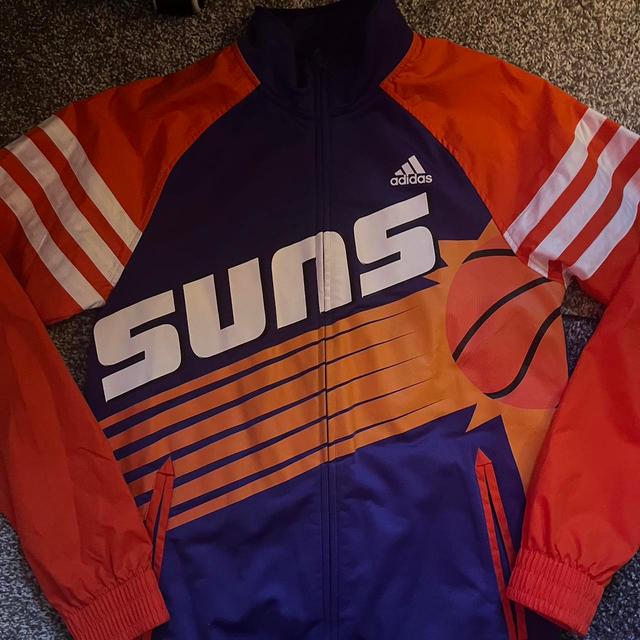 NBA Men's Lightweight Jacket - Purple/Orange - M on Productcaster.