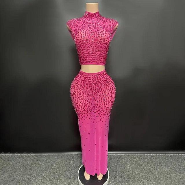 Handmade Women's Bodycon Dress - Pink - M on Productcaster.