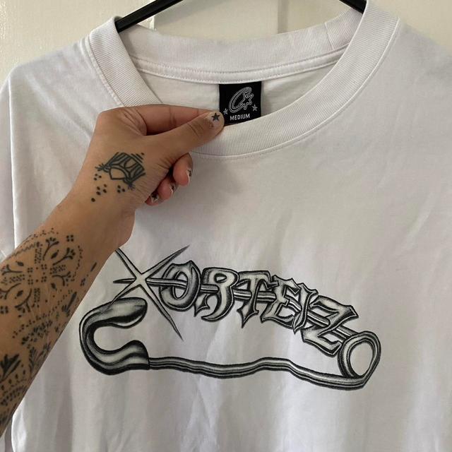 Corteiz Men's T-shirt - White - L on Productcaster.