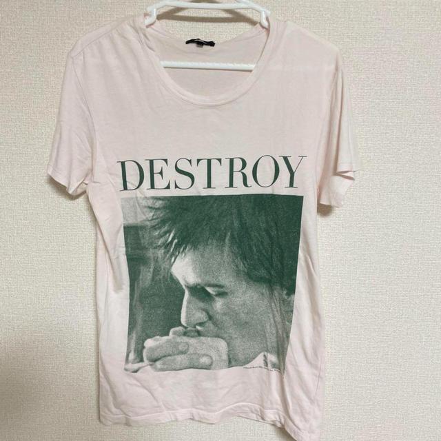 Vintage Men's T-shirt - White/Pink - M on Productcaster.