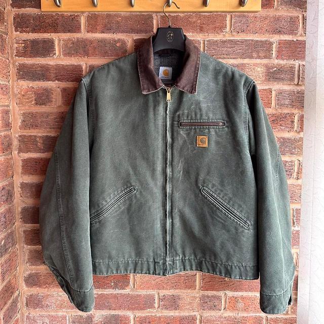 Carhartt Men's Jacket - Green/Khaki - XL on Productcaster.