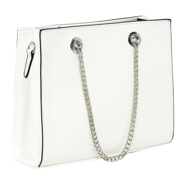 Custom Women's Shoulder bags - White/Silver on Productcaster.