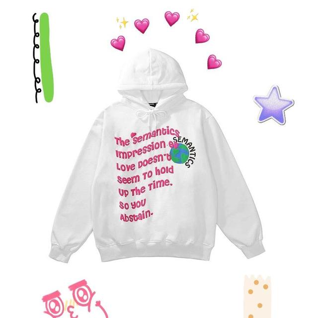 Women's Hoodie - White/Pink - 10 on Productcaster.