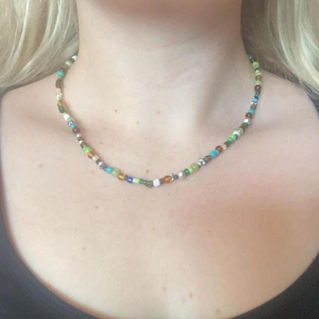 Reworked Women's Necklace - Multi/Green on Productcaster.