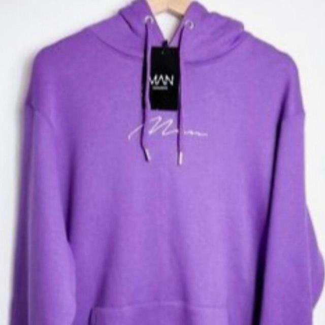 Boohoo Men's Hoodie - Purple - M on Productcaster.