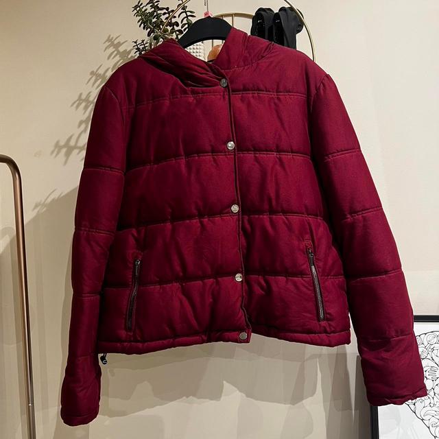 Women's Puffer - Burgundy - UK 10 on Productcaster.