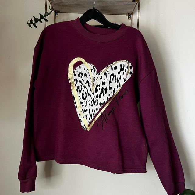 River Island Kids' Sweatshirt - Black/Burgundy - 11 years on Productcaster.