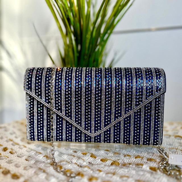 Koko Women's Clutch bags - Blue/Silver on Productcaster.